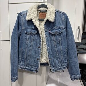 Levi’s Sherpa Trucker Denim Jean Jacket